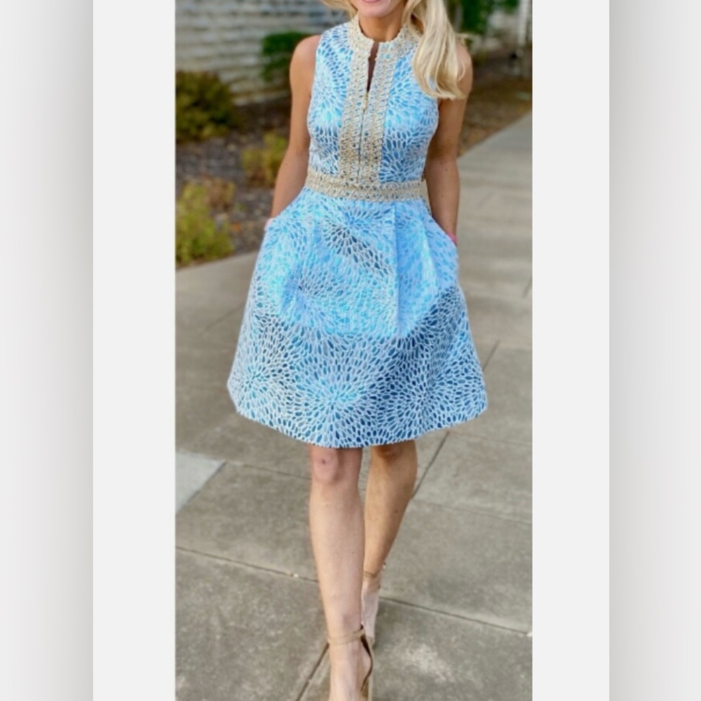 Lilly Pulitzer NWT Franci Dress Bermuda Blue Lagoon
Size 8🦄 - Picture 2 of 12